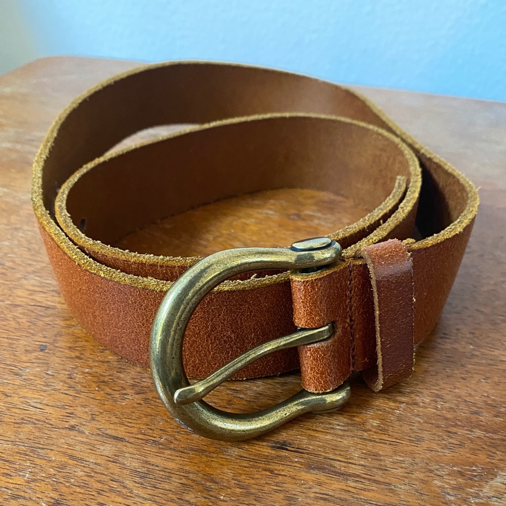 Leather belt
